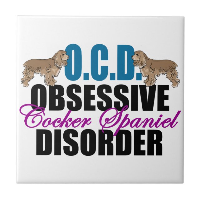 Carreau Cute Cocker Spaniel (Devant)