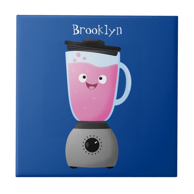 Carreau Cute happy food mixender cuisine appareil dessin a (Devant)