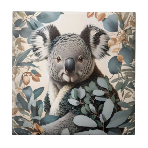 Carreau Cute Koala Eucalyptus Feuilles