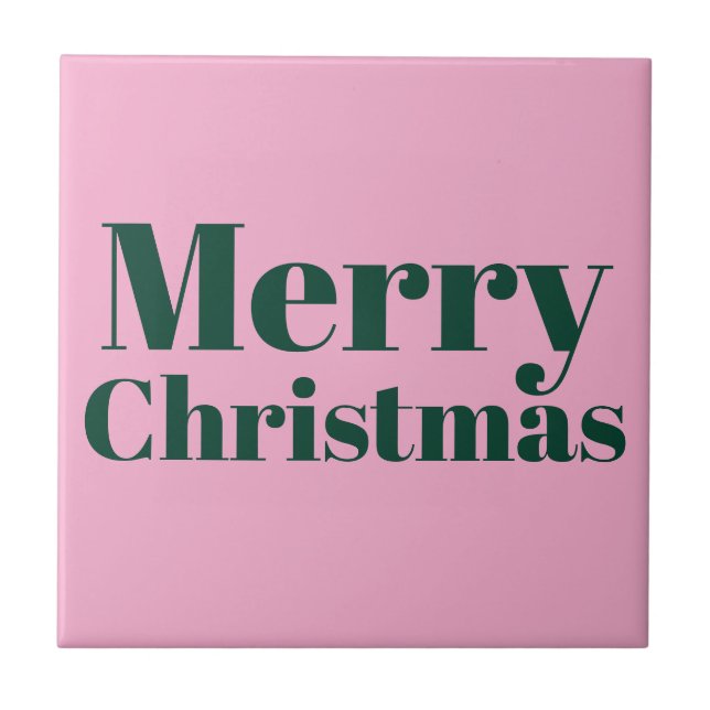 Carreau Cute Merry Christmas Ceramic Tile. (Devant)