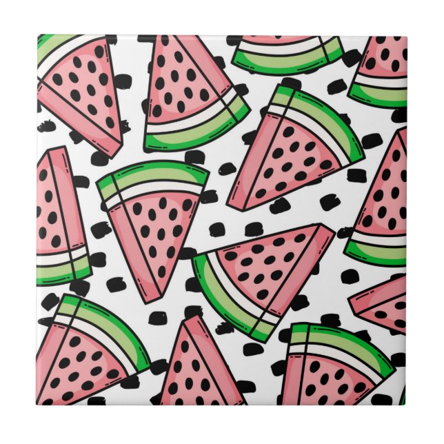 Carreau Cute Motif Watermelon (Devant)