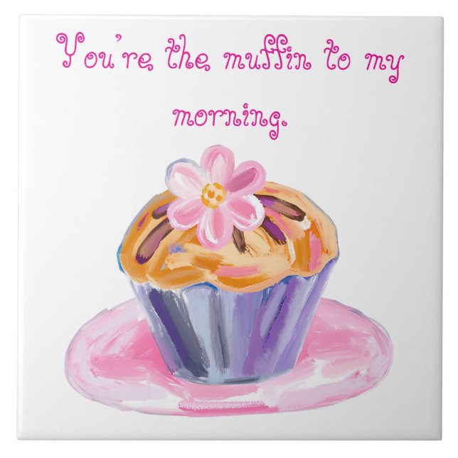 Carreau Cute Muffin with Flower Topping (Devant)