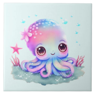 Carreau Cute Octopus Sea Creator
