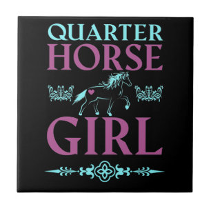 Carreau Cute Quarter Horse Girl