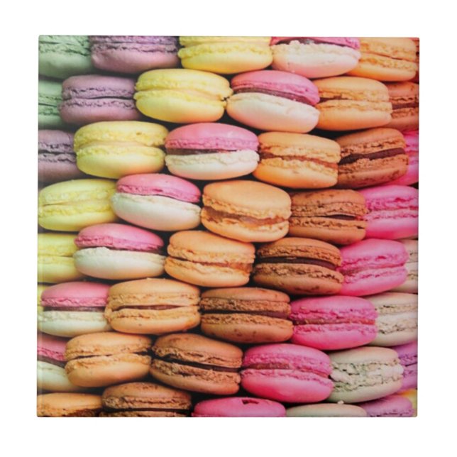 Carreau Cute Quirky Colorful Macaroons (Devant)