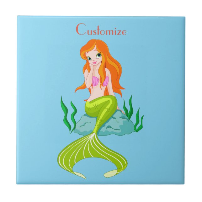 Carreau Cute Sirène Redhead Thunder_Cove (Devant)