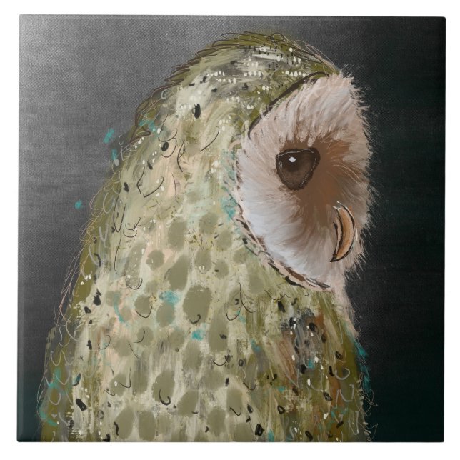 Carreau Cute Wise Owen Céramique Carrelage de cuisine (Devant)