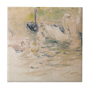 Carreau Cygnes par Berthe Morisot