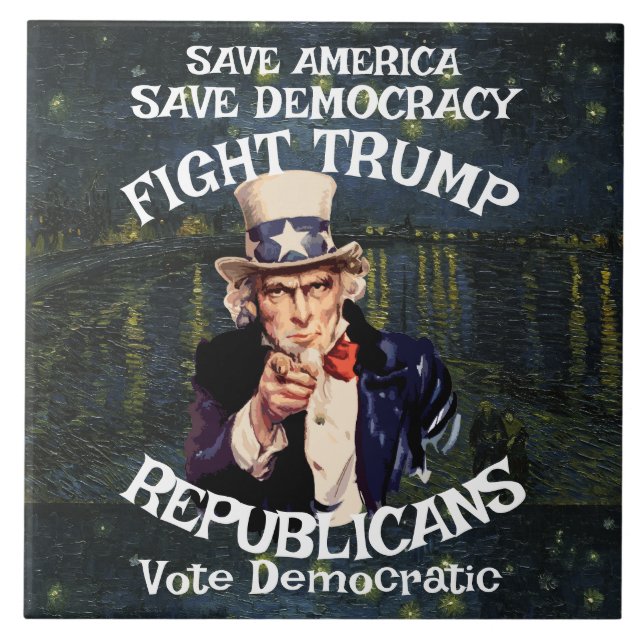 Carreau Czar Rue menteur Trump Parti républicain USA Améri (Devant)