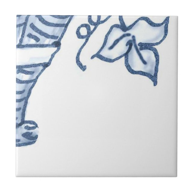 Carreau D5 - Tuile murale de panier de Delft - D5 (Devant)