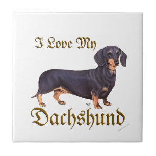 Carreau Dachshund Love