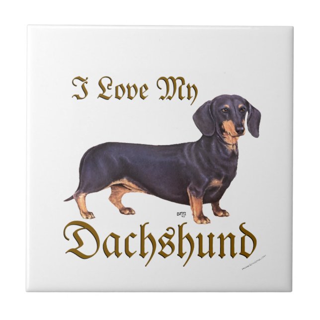 Carreau Dachshund Love (Devant)