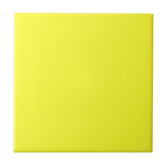 Carreau Daffodil Jaune Couleur solide | Classic Elegant (Devant)