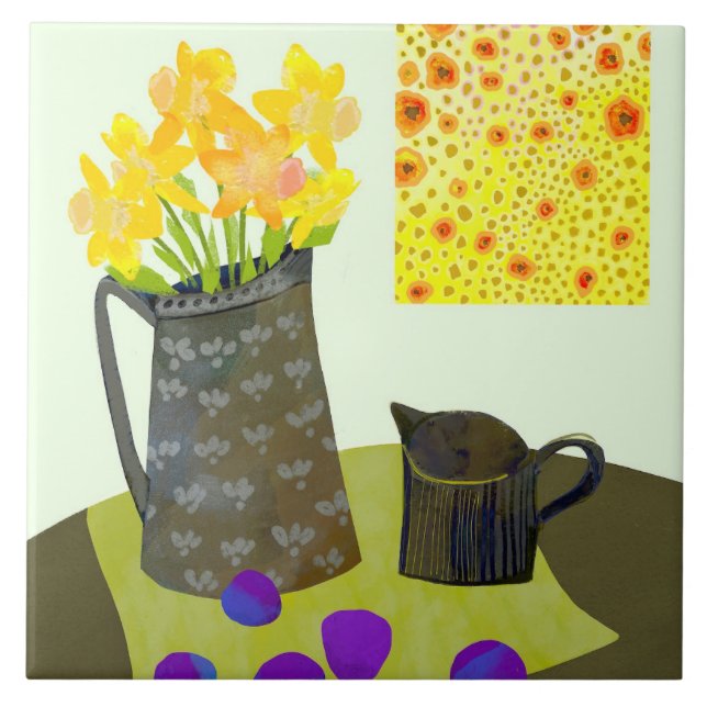 Carreau Daffodiques en céramique Carrelage de cuisine (Devant)