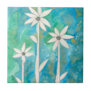 Carreau Dainty Daisies I