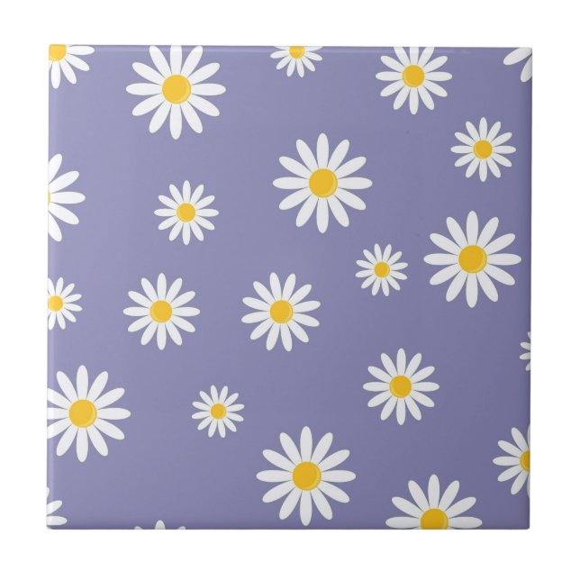 Carreau Daisy Meadows violet (Devant)