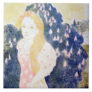 Carreau Dame en Robe rose, Maurice Denis