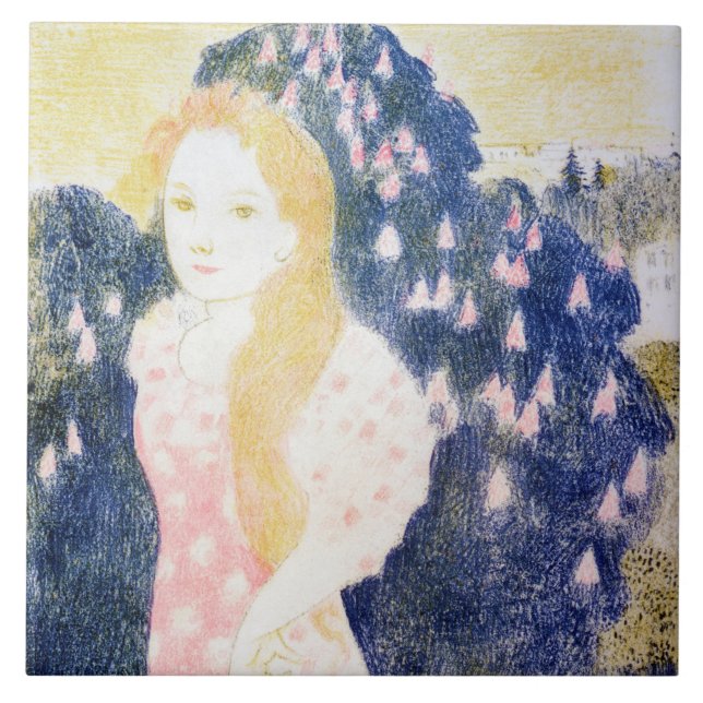 Carreau Dame en Robe rose, Maurice Denis (Devant)