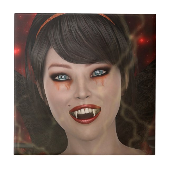 Carreau Dame Vampire (Devant)