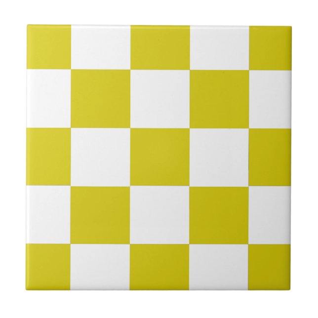 Carreau Damier jaune et blanc (Devant)