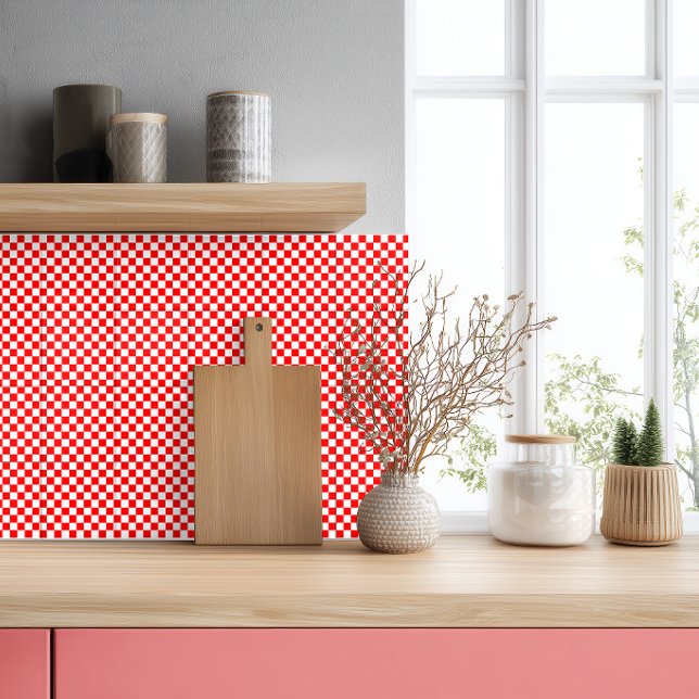 Carreau Damier rouge et blanc croate (Créateur téléchargé)