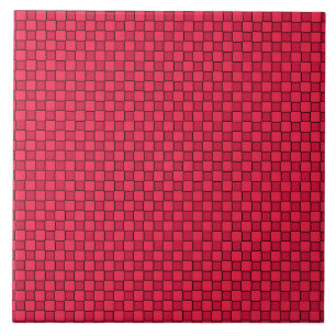 Carreau Damier Rouge Noir