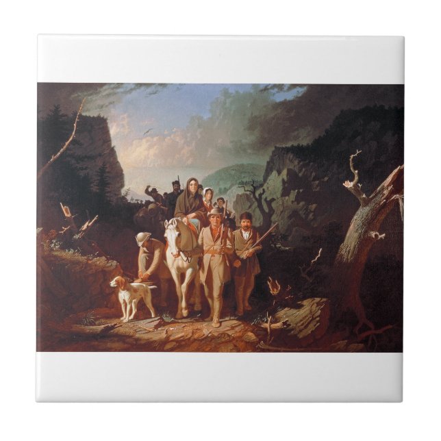 Carreau Daniel Boone escortant des colons  (Devant)