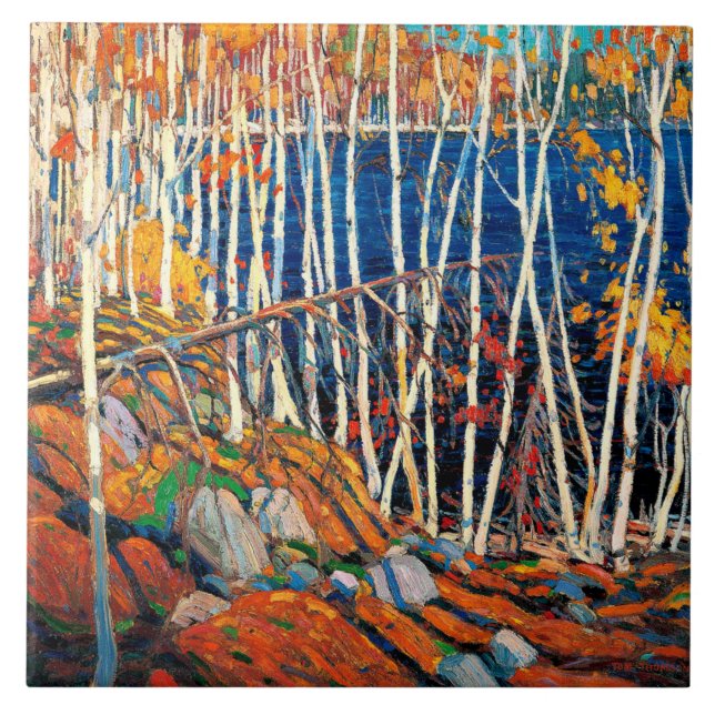 Carreau Dans le Northland, les beaux-arts de Tom Thomson, (Devant)