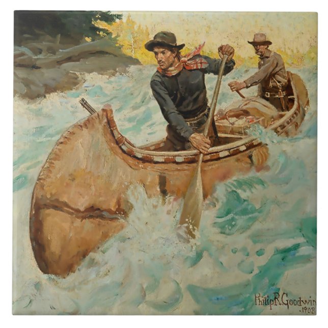 Carreau Dans les eaux troublées Art occidental par Philip  (Devant)
