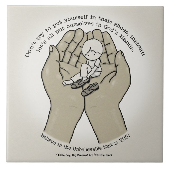 Carreau Dans les mains de Dieu (Devant)