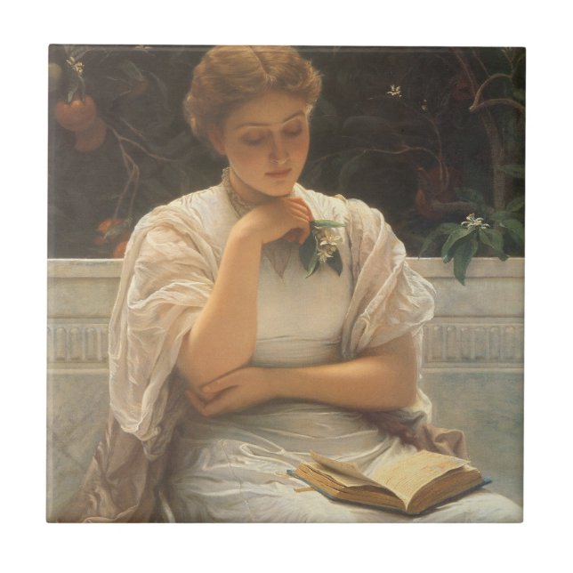 Carreau Dans l'orangerie de Charles Edward Perugini (Devant)