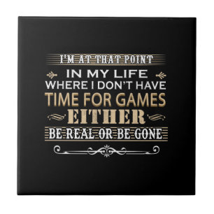 Carreau Dans ma vie où je n'ai pas le temps pour le jeu no