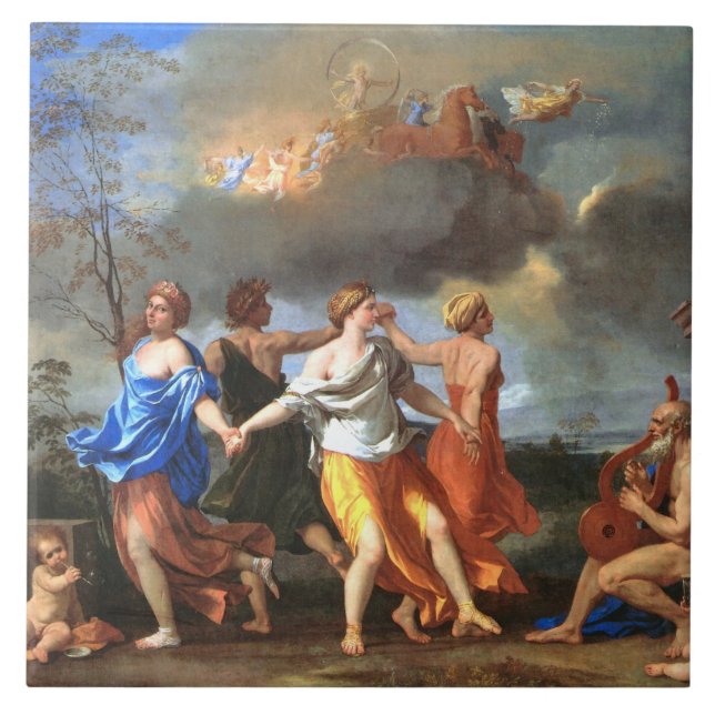 Carreau Danse à la musique du temps (par Nicholas Poussin) (Devant)