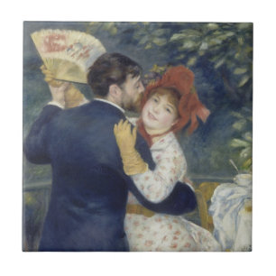 Carreau Danse de campagne par Pierre Renoir, Art fin vinta