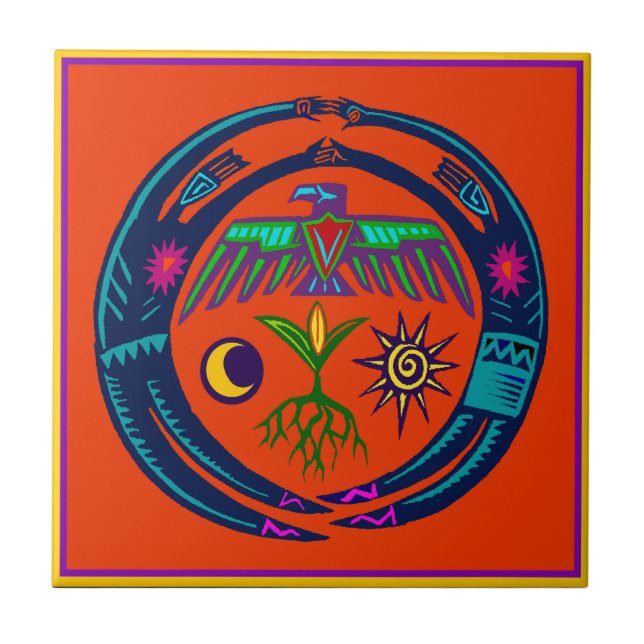 Carreau Danse de la pluie (Devant)