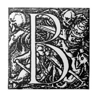 Carreau Danse de tuile de la lettre B d'alphabet de la