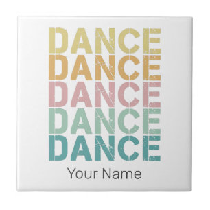 Carreau Danse Lettres Vintages Pour Retro Disco House