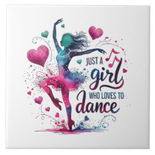 Carreau Danse Rétro Juste Une Fille Qui Aime Danser