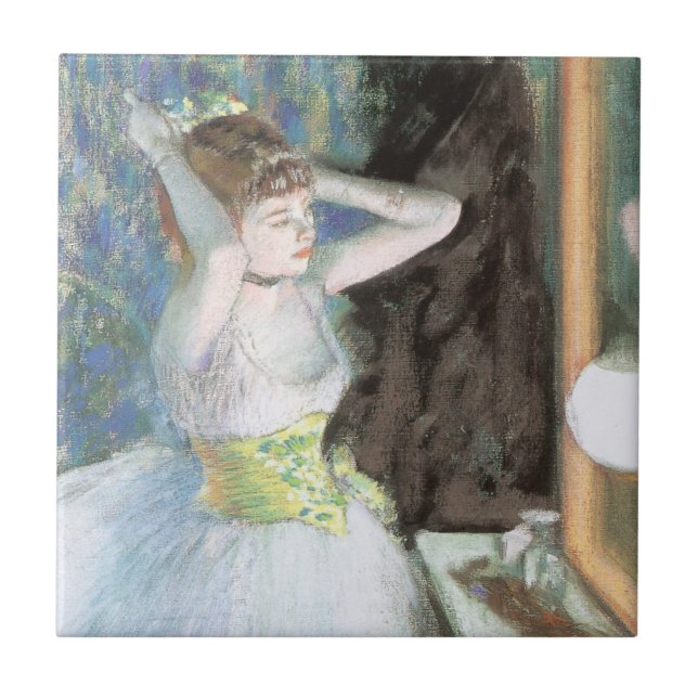 Carreau Danseuse dans sa loge d'Edgar Degas (Devant)