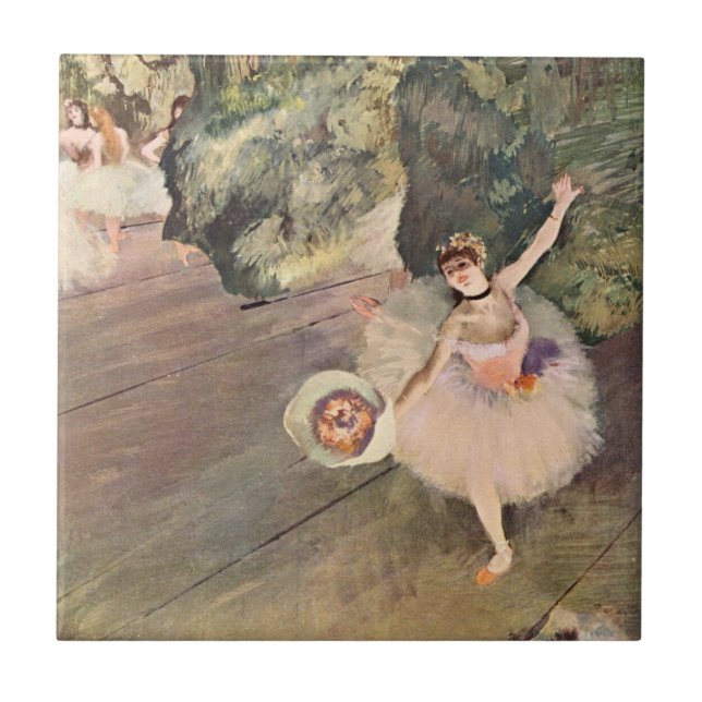 Carreau Danseuse / Étoile du Ballet - Dégas Peinture (Devant)