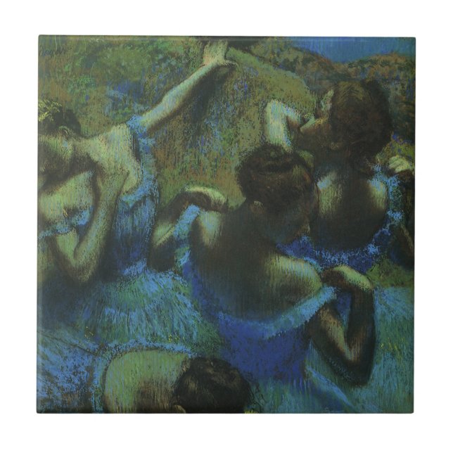 Carreau Danseuses bleues par Edgar Degas, Impressionnisme  (Devant)