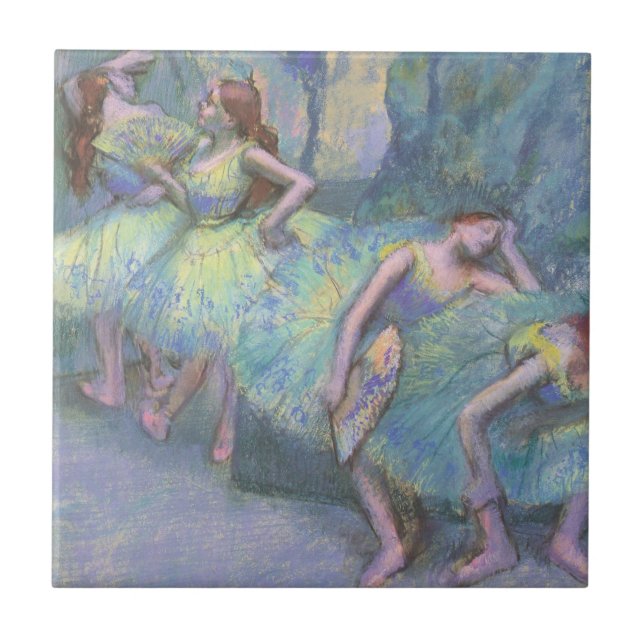Carreau Danseuses de ballet dans les coulisses d'Edgar Deg (Devant)