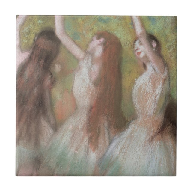 Carreau Danseuses Vertes par Edgar Degas, Art de Ballet An (Devant)