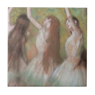 Carreau Danseuses Vertes par Edgar Degas, Art de Ballet Vi