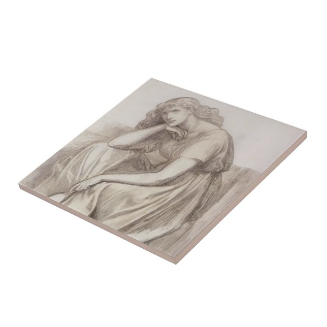 Carreau Dante Gabriel Rossetti : Desdemona (Côté)