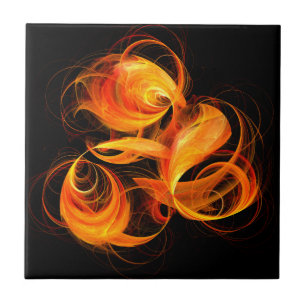 Carreau d'art Abstrait Fireball