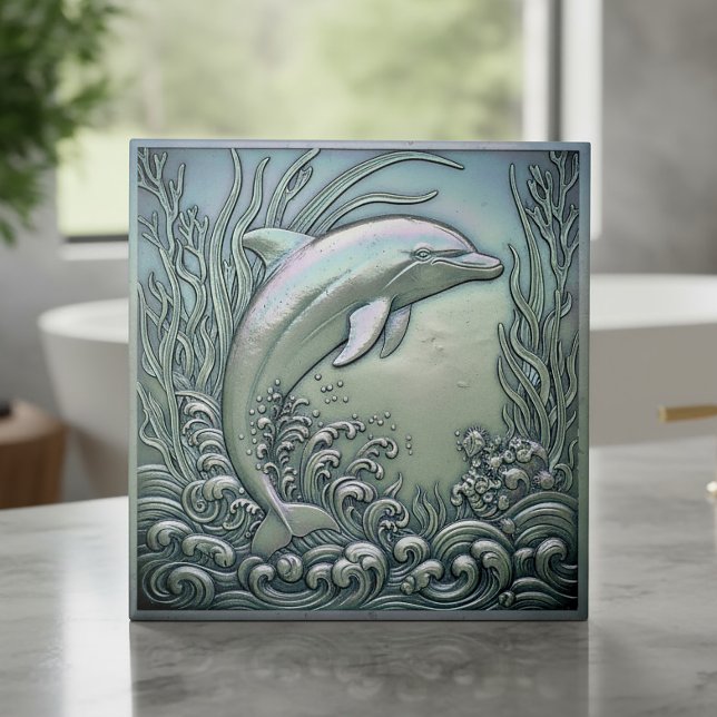 Carreau Dauphin iridescent métallique ID1223 (Créateur téléchargé)