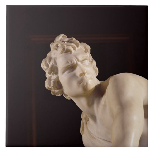 Carreau David, 1623-24 (marbre) (détail) (Devant)