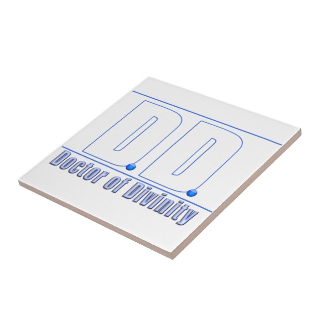 Carreau DD Docteur en divinité Acronyme LOGO (Côté)