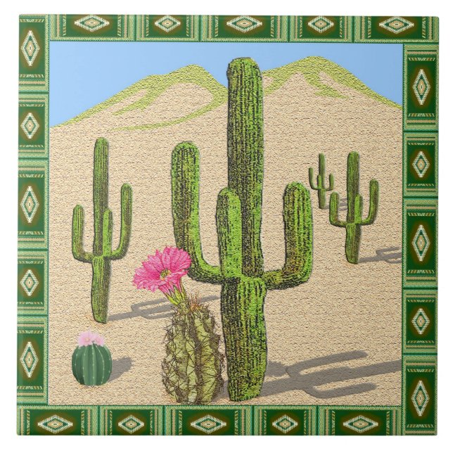 carreau de cactus du sud-ouest (Devant)
